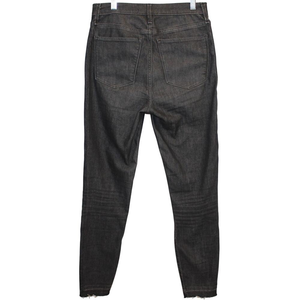 Abercrombie & Fitch Women’s High Rise Super Skinny Ankle Jeans Black 27/4 - Picture 2 of 7